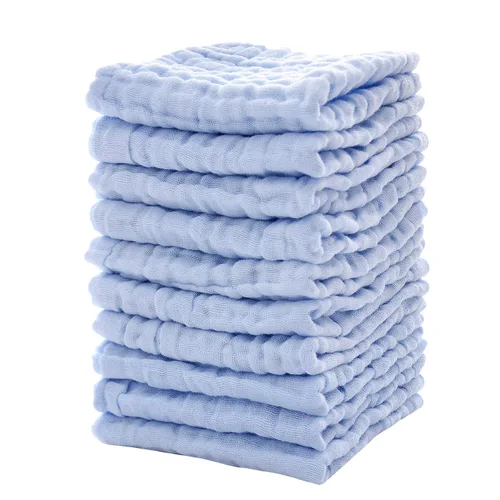 Miniatura 6 de MUKIN Toallitas para bebé, toallitas de algodón natural para bebé, toalla suave para la cara del bebé recién nacido para piel sensible, registro