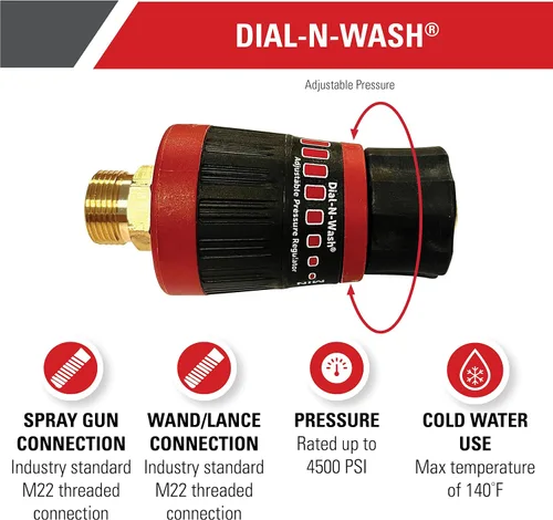 Miniatura 5 de Simpson Cleaning 80144 4500 PSI Boquilla universal Turbo para lavadora a presión, conexión rápida de 1/4 pulgadas, uso de agua caliente o fría