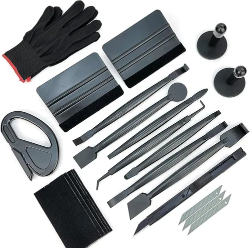 CARTINTS Herramientas de instalación de automóvil para envoltura de vinilo, kit de aplicación de película de ventana de tinte de vehículo incluye