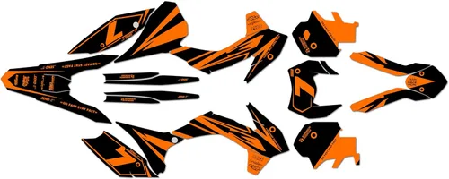 Miniatura 7 de Kit de gráficos para KTM 250XCF-W Y 350XCF-W (2014-2015) Bold Series Cyan 16 Mil - Adhesivos para motocicleta Dirt Pit Bike Motocicleta, accesorios