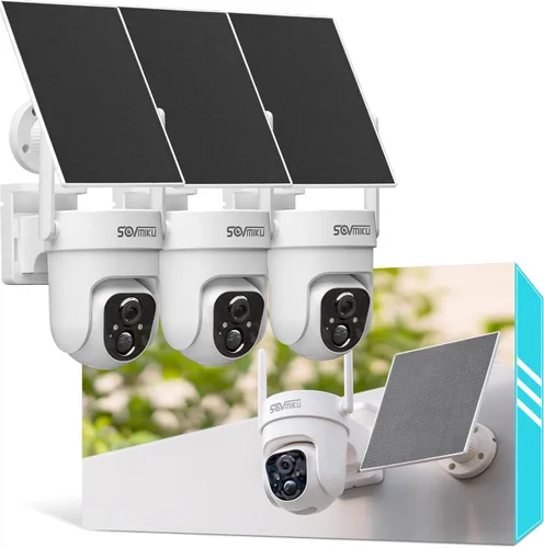 Miniatura 20 de Cámara de seguridad solar inalámbrica Vicohome 2CQ4 2K AI para exteriores, cámara alimentada por batería, visión nocturna a color, audio