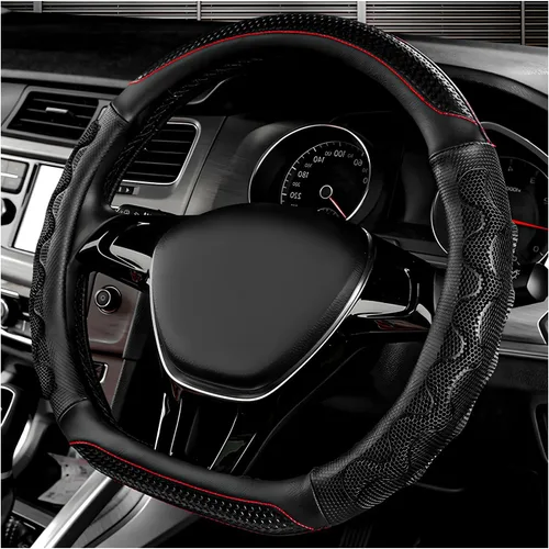 Funda para volante de automóvil, protector antideslizante de 15 pulgadas para volante con diseño de panal 3D, fundas universales para volante para