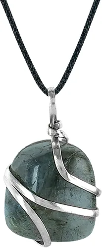 Miniatura 111 de PYOR Collar con colgante curativo de Reiki de cristal, gemas de buena suerte, prosperidad, riqueza, piedras preciosas naturales, collares de buena