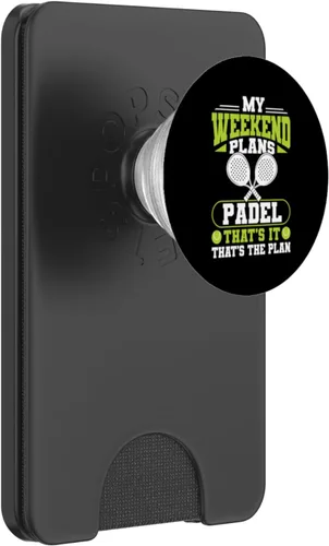 Miniatura 8 de My Weekend Plans Padel Racquet Paddle PopSockets Adhesive PopGrip