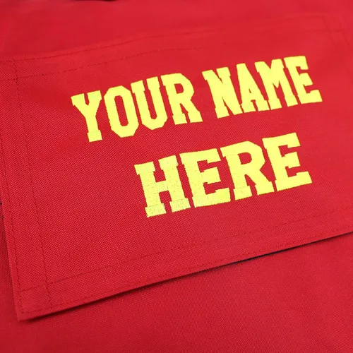 Miniatura 6 de Lightning X - Bolsa personalizable para equipo de bomberos con nombre bordado, 3XL, color rojo