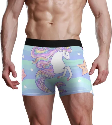 Miniatura 5 de CHIFIGNO Pink Cute Rabbit Face Trunk Underwear Men, Soft, Breathable Bamboo-Spandex Blend, S