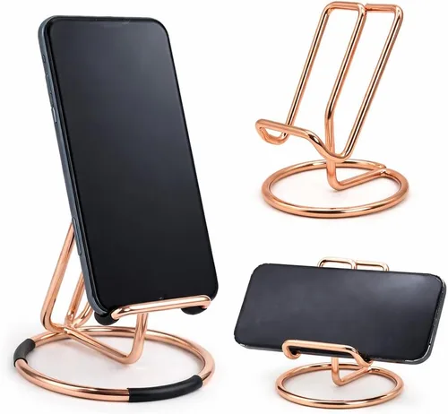 Miniatura 17 de Mizi Soporte para teléfono celular, ángulo y altura ajustable, soporte de teléfono de escritorio compatible con iPhone 17/16/15 Pro Max, Samsung