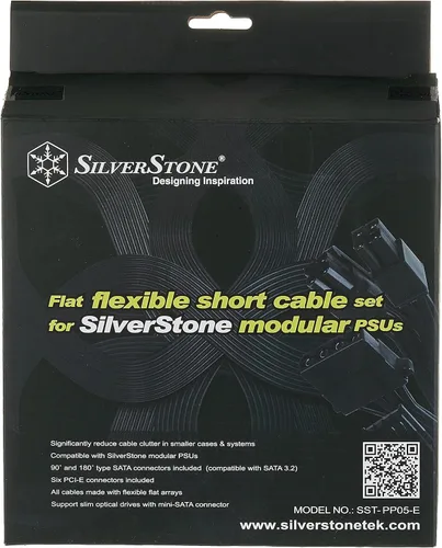 Miniatura 6 de SilverStone PP06B-EPS55 - Cable de fuente de alimentación de manga negra para un adaptador EPS/ATX de 12 V de 8 pines de 21.654 in de largo