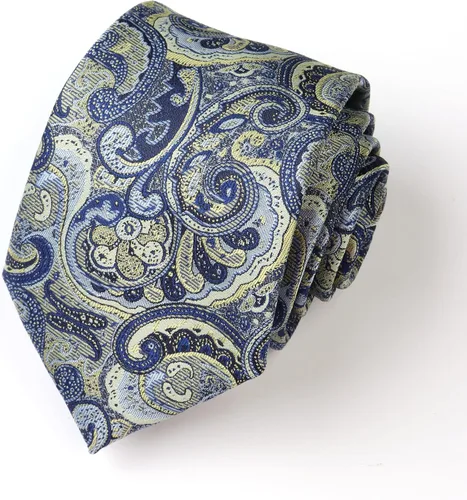 Miniatura 107 de WeiShang Lote de 6 corbatas clásicas de seda para hombre, corbatas tejidas jacquard