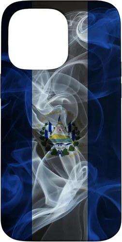 Miniatura 21 de Funda para iPhone 12/12 Pro Smoky El Salvador Bandera - Funda de Orgullo Salvadoreño Estilo Humo