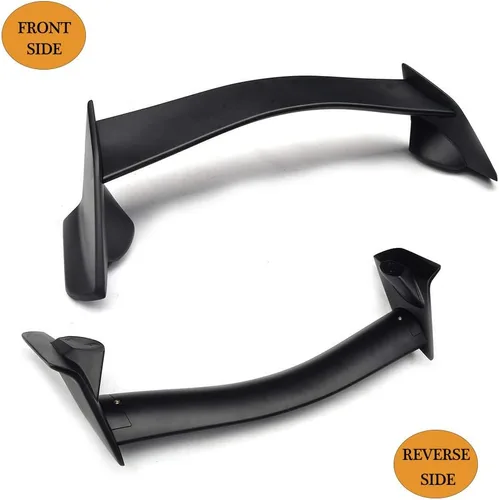 Miniatura 5 de Alerón de maletero compatible con Honda Civic 10th Sedan 2016 2017 2018, salida de fábrica, tapa trasera de ABS, color negro, borde de ala alto