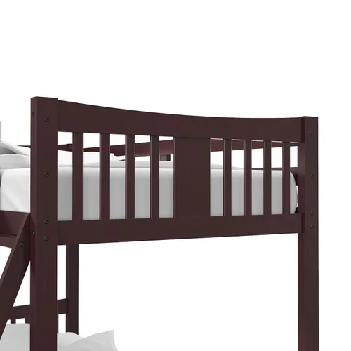 Miniatura 12 de Storkcraft Caribou Litera Twin sobre Twin Litera (Espresso) - Certificado GREENGUARD Gold, Literas Twin para Niños, Se Convierte en 2 Camas Twin
