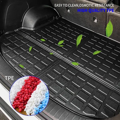 Miniatura 3 de Rongtaod Tapete de Carga Compatible con Hyundai Santa Fe 2021-2023 (Se Ajusta a 5 Asientos) Tapete de Maletero Tapete de Carga Forro de Carga Para