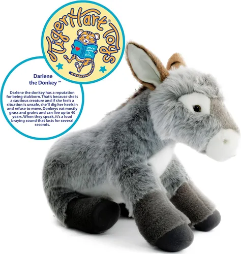 Miniatura 2 de TigerHart Darlene The Donkey - Peluche de 15 pulgadas