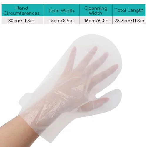 Miniatura 5 de 400 revestimientos de baño de parafina para pies y manos, 200 fundas de plástico para pies y 200 forros de cera de parafina más grandes y gruesos
