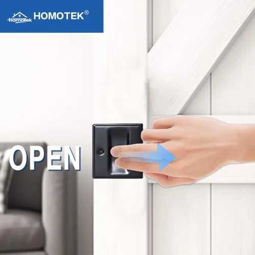 Miniatura 6 de HOMOTEK Paquete de 2 tiradores de privacidad para puerta, sin placa de interruptor, reemplaza los tiradores de paso viejos o dañados, 2-3/4 x 2-1/2