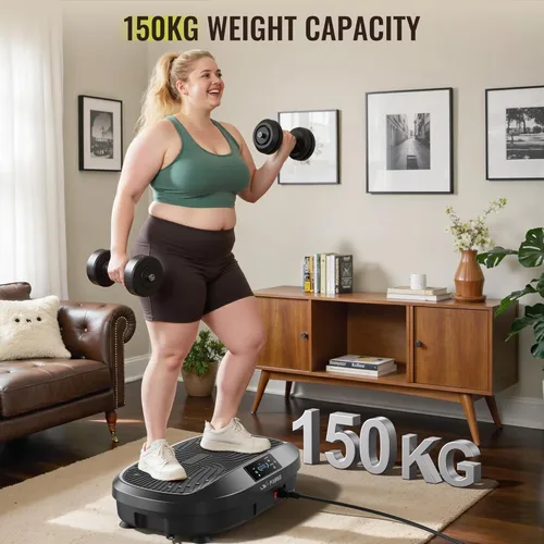 Miniatura 4 de FLYBIRD Vibration Plate Exercise Machine, Adjustable Speed High Intensity Vibration for Muscle Toning Weight Loss Lymphatic Drainage, Full Body