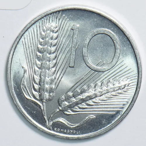 Miniatura 2 de Moneda Coleccionable Italia 1969 10 Lire 298617