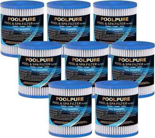 Miniatura 15 de POOLPURE Cartucho de filtro de piscina tipo I, compatible con Summer Waves tipo I P53RX0330000 / P53FX0330000, 58093, para bomba de piscina sobre