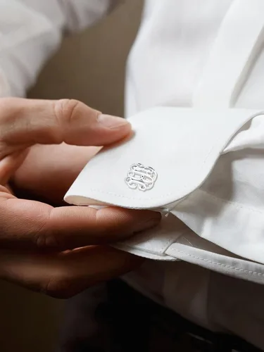 Miniatura 5 de Supcare Gemelos para hombre, gemelos personalizados para fotosiniciales para hombres, papá, padre, novio, marido, joyería de boda