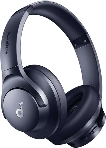 Miniatura 10 de Soundcore by Anker Q20i Auriculares híbridos con cancelación activa de ruido, Bluetooth inalámbrico sobre la oreja, tiempo de reproducción ANC de 40
