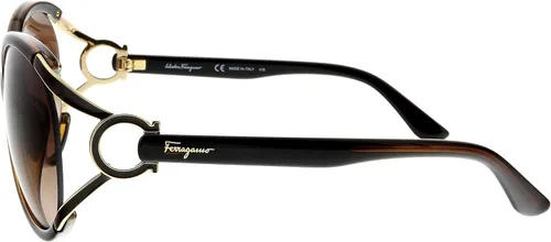 Miniatura 3 de Salvatore Ferragamo SF600S 220 - Lentes de sol color marrón oscuro perla 61 14 130 Marrón oscuro