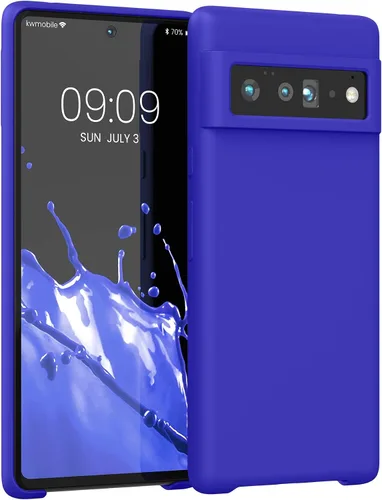 Miniatura 328 de kwmobile Funda Compatible con Google Pixel 6 Pro - Funda de teléfono de silicona TPU con acabado suave - Azul Arrecife