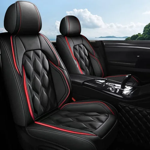 Miniatura 12 de AOMSAZTO Fundas de asiento de automóvil, 2 asientos delanteros, ajuste personalizado para Volkswagen Jetta 2007-2026, fundas de cojín de cuero