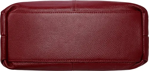 Miniatura 5 de Iswee Bolso bandolera de cuero genuino con asa superior para mujer