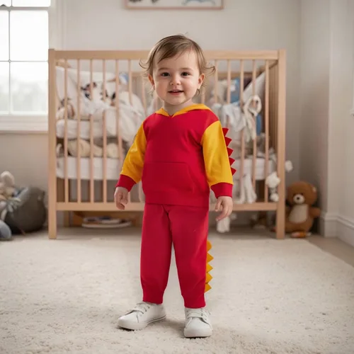 Miniatura 197 de Conjunto de ropa de otoño e invierno para bebé y niño, sudadera larga con capucha y pantalones para niños pequeños, 6, 12, 18, 24 meses, 2T