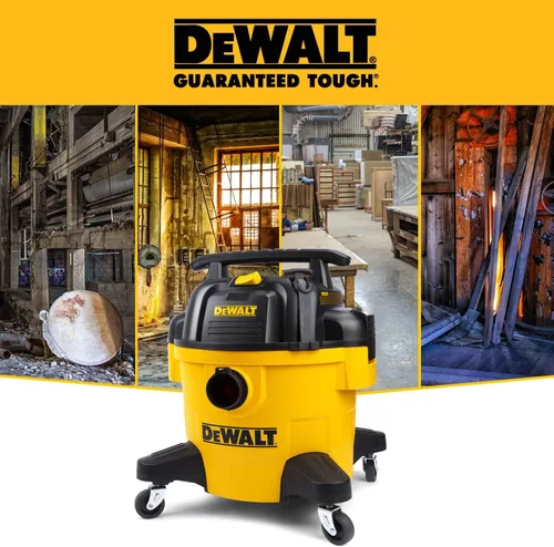Miniatura 7 de DEWALT DXV06PZ Aspiradoras para seco/húmedo de 4 Peak HP, Aspiradora de 6 galones para seco/húmedo de polietileno, Aspiradora de taller de alta