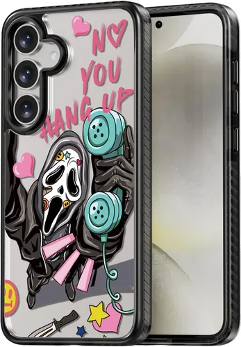 Miniatura 167 de Rosarnnah Funda compatible con Samsung Galaxy S24 Ultra, bonita estética, a la moda, divertida funda con estampado de gatito y gato, duradera a