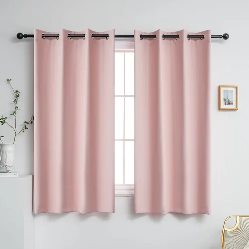 Miniatura 58 de YGO - Cortinas verdes de 183 cm de ancho por 213 cm de largo para dormitorio - Cortinas opacas con ojales en la parte superior, extra anchas