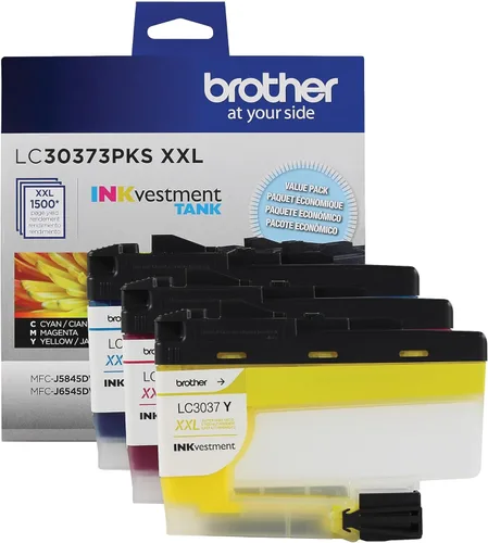 Miniatura 15 de Brother Genuino LC3039Y, Paquete Individual Cartucho de Tinta de Tanque INKvestment Amarillo de Ultra Alto Rendimiento, Rendimiento de Página Hasta