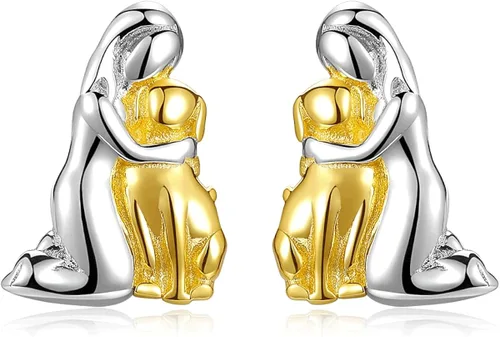AxolotlFoxPandaUnicornHorseDog Earrings 925 Sterling Silver Hypoallergenic Animal Stud Earrings Jewelry Gifts for Girls Kids Women