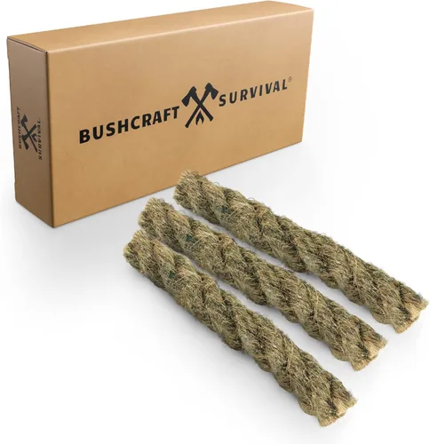 Miniatura 6 de Bushcraft Survival Cuerda de yesca y fuelles para arrancar fuego, resistente a la intemperie natural, kit de fuego de emergencia impermeable