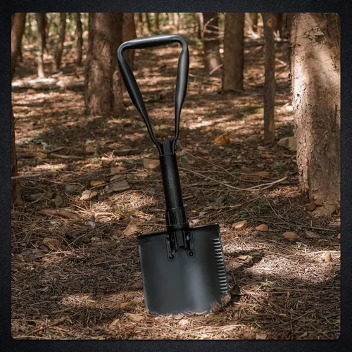 Miniatura 9 de REDCAMP Pala Plegable de Supervivencia para Camping de 23" con Funda, Pala Táctica de Acero al Manganeso de Servicio Pesado con Mango de Tres