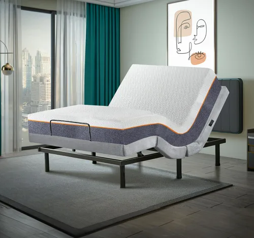 Miniatura 28 de Irvine Home Collection Base de cama ajustable de tamaño individual XL, características cargadas, gravedad cero, sin ronquidos, posiciones de memoria