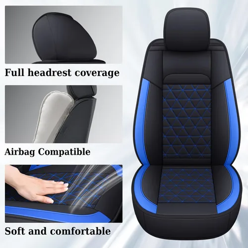 Miniatura 3 de Coverado Fundas de asiento delantero, fundas impermeables para asiento delantero de automóvil para camión compatibles con Dodge Ram 1500 2500 3500