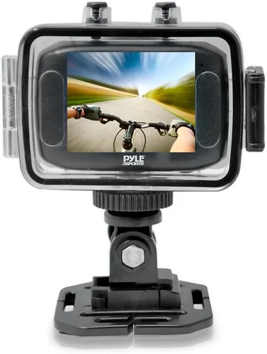 Miniatura 3 de Pyle PSCHD30SL Mini cámara y videocámara HD de gran angular de acción deportiva de alta definición, 720p, ranura para tarjeta SD, pantalla táctil