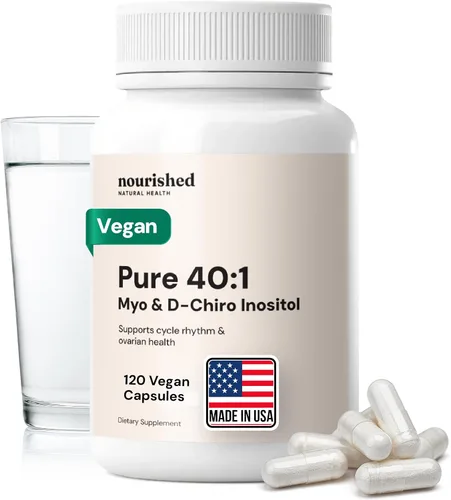 Suplemento nutritivo de mio-inositol y D-Chiro Inositol 40:1 para mujeres con fertilidad, salud de la piel o síntomas del ciclo menstrual -