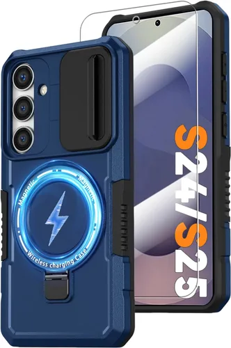 Miniatura 122 de Funda magnética para Samsung Galaxy Note 20 Ultra con soporte de anillo [con protector de pantalla] [Compatible con carga inalámbrica MagSafe] Funda