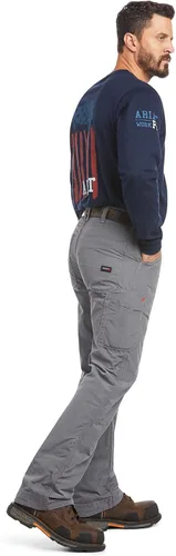 Miniatura 3 de Ariat Pantalones relajados con corte de bota Workhorse, marino