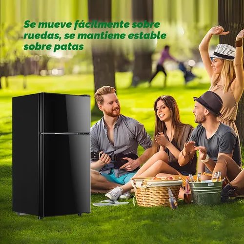 Miniatura 6 de DEMULLER - Refrigerador mini de 2.4 pies cúbicos con congelador superior, refrigerador compacto de doble puerta de tamaño para apartamento para uso