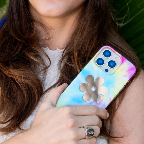 Miniatura 4 de Ellie Rose Calcomanía de espejo para teléfono inteligente, adhesivo adhesivo para teléfono (flor)