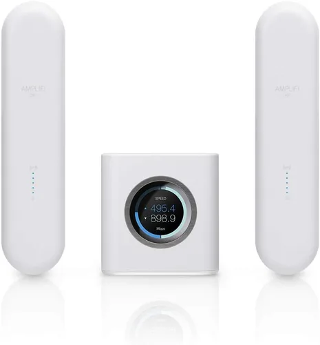 AmpliFi Sistema WiFi HD de Ubiquiti Labs, cobertura de Internet inalámbrica para todo el hogar, enrutador WiFi HD, 2 puntos de malla, 4 Gigabit