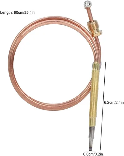 Miniatura 2 de Calentador de propano, sensor de termopar, reemplazo universal para calentador de patio, calentador de patio para chimenea de gas, calentador