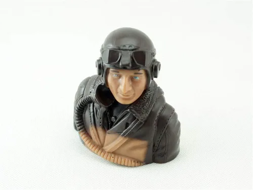 Viloga Figura de piloto de avión a escala 1/5, modelo de juguete realista de la Segunda Guerra Mundial para juegos de aviones de madera de balsa de