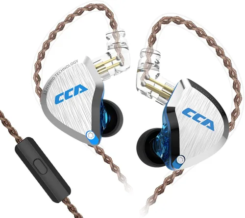 FEDAI CCA C12 Auriculares intrauditivos híbridos, IEM 5BA+1DD Auriculares intrauditivos, carcasa de aleación de zinc+auriculares con cable de resina
