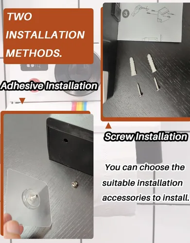 Miniatura 5 de Soporte de papel higiénico retro para cámara, divertido estante de papel higiénico creativo, instalación sin tornillos o clavos, adecuado